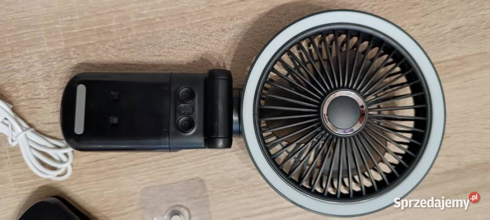 Wentylator rotacyjny 4 w 1 z klipsem i swiatlem Chojnice sprzedam