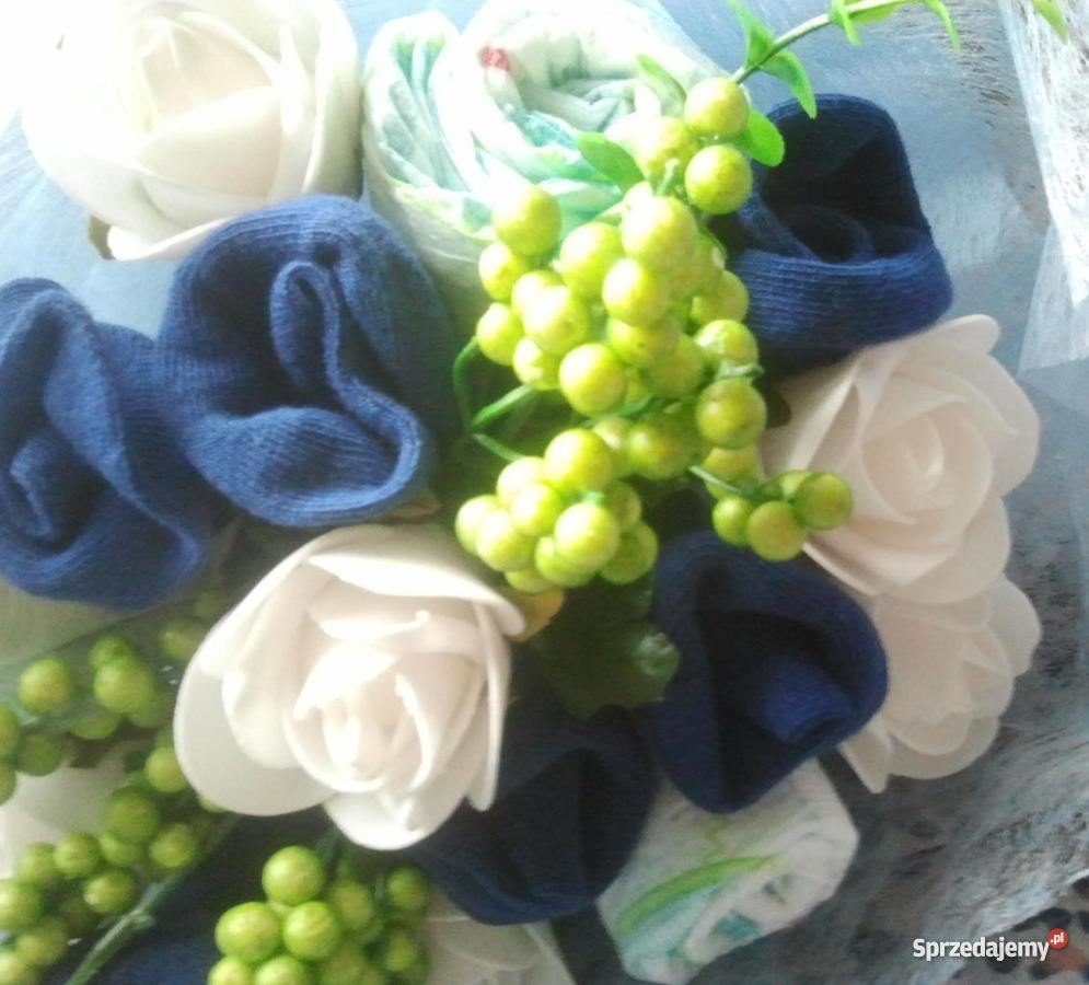 Bukiet z pampersów i skarpetek Olsztyn sprzedam