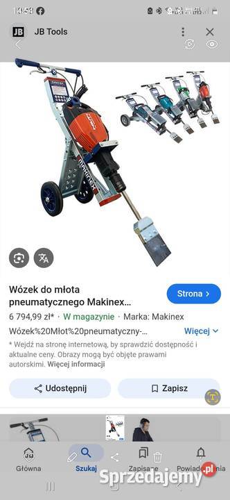 Makinex stojak wózek do młota Bosch Hilti Makita Namysłów