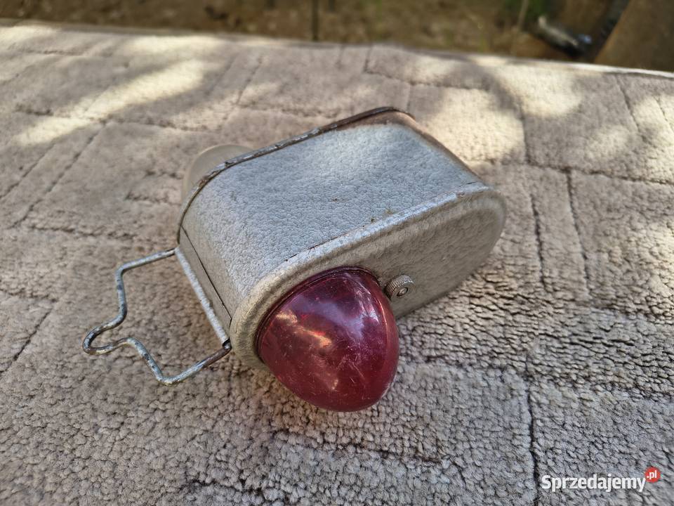 Zabytkowa lampka wozu konnego PRL Vintage Sieradz