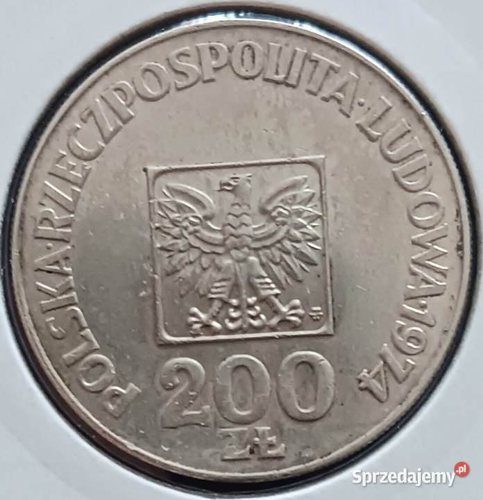 200 XXX Lat PRL Mapka 1974 11 UNC wielkopolskie Konin