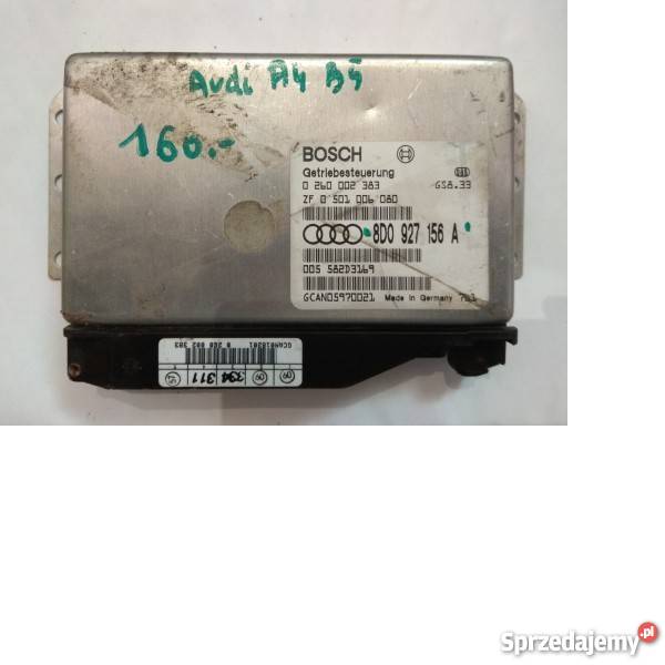 Komputer silnika Audi A4 B5 8D0927156A osobowe Układ elektryczny