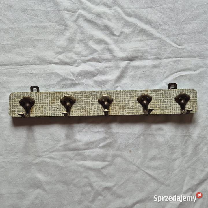 Wieszak prl vintage kuchnia 1960 z PRLu szaro małopolskie