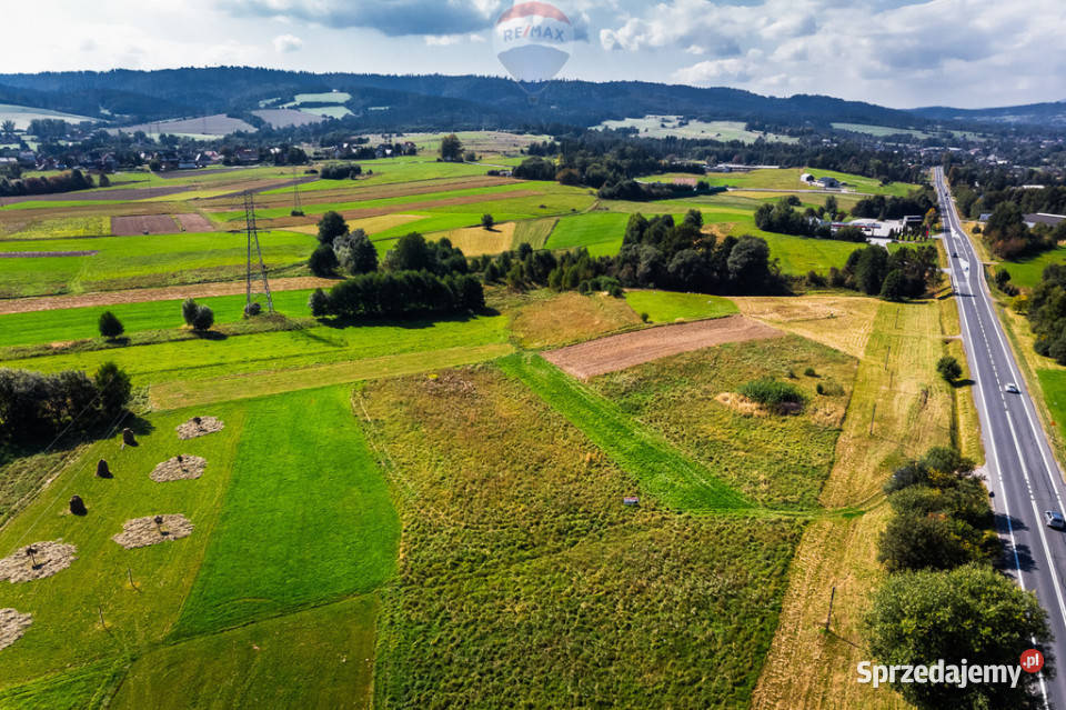Działka produkcyjnousługowa w Rabie Wyżnej Raba Wyżna