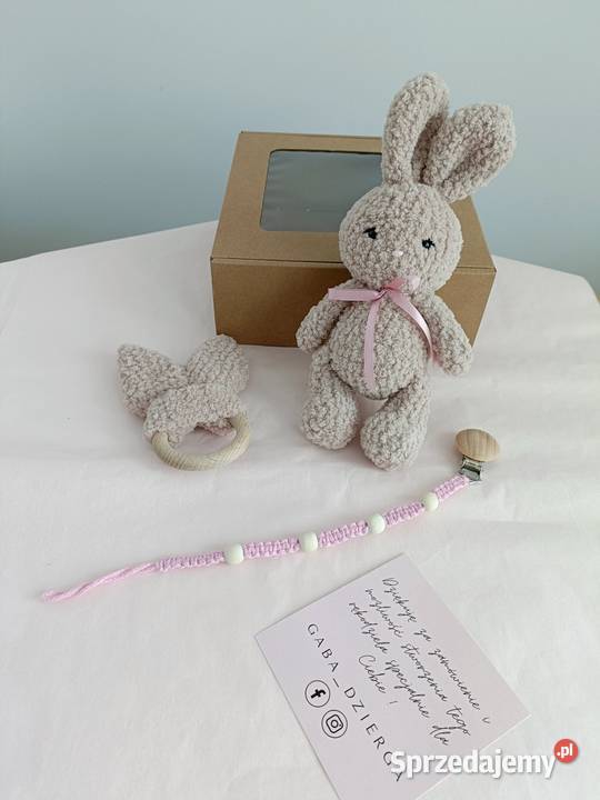 Zestaw handmade maskotka zawieszka do smoczka Rzeszów