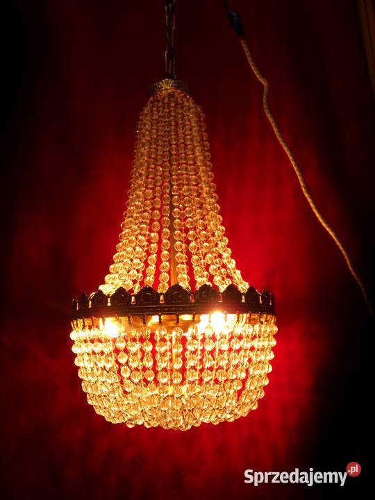 Żyrandol kryształowy Maria Theresa gruszka Katowice sprzedam