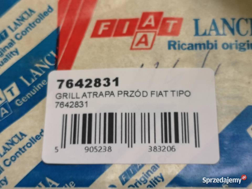 GRILL ATRAPA FIAT TIPO 19871993 7642831 Atrapy Karoseria sprzedam