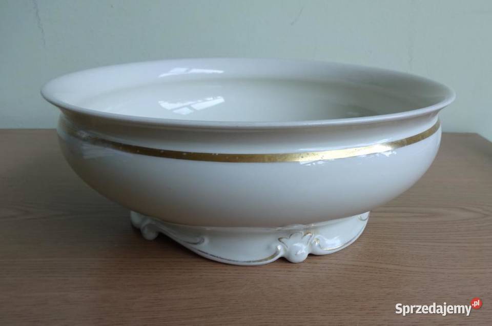 Stara Miska Porcelanowa Ecru Fabryka Frstenberg wielkopolskie Poznań