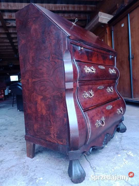 Sekretarzyk Rzeźbiony Orzech Włochy