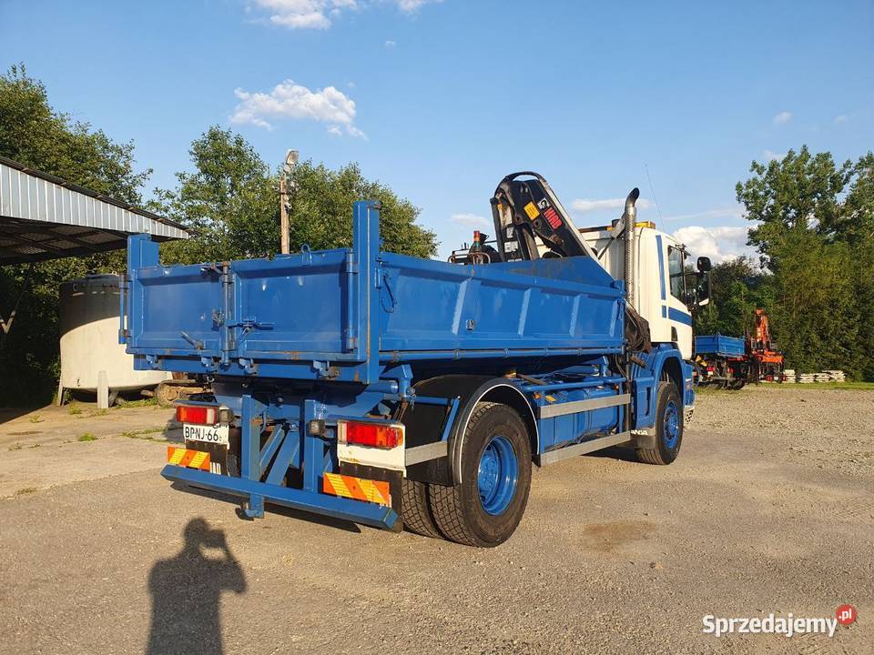 Scania P114C 340 4x4 HDS HIAB 122 Wywrotka małopolskie Mszana Dolna
