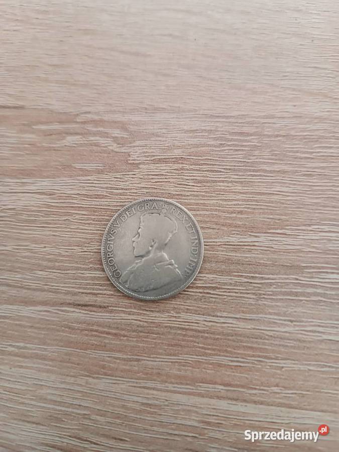 Moneta 25 centów 1920 Kanada Srebro Numizmatyka Skierniewice