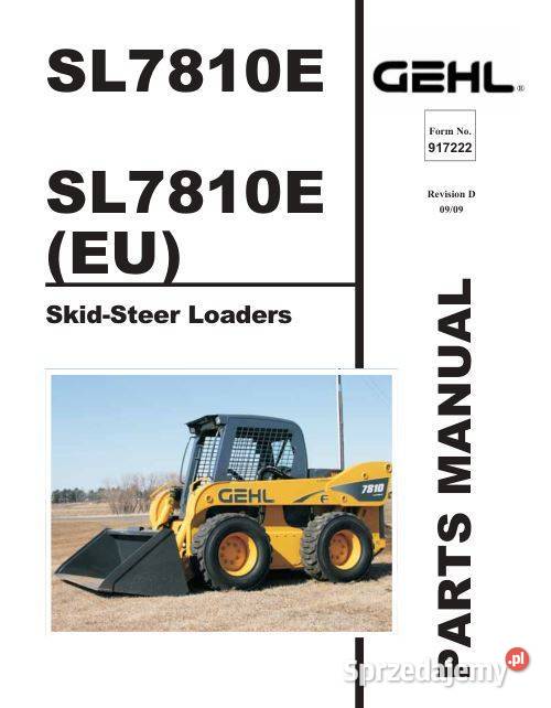 GEHL SL4640E SL5240E SL7810E katalog części motoryzacja, transport Kielce