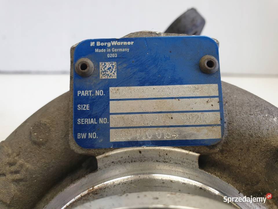 TURBOSPRĘŻARKA Volvo V60 24 D D4 181 36010145 osobowe lubelskie Chełm