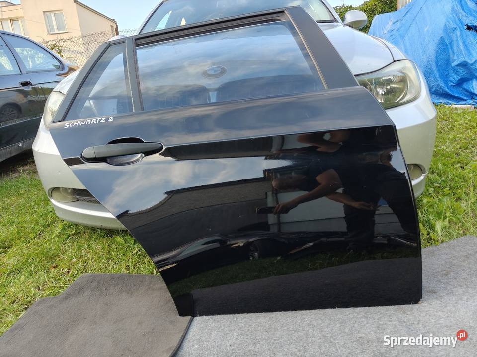 Bmw e91 drzwi tylne prawe czarne schwarz2 osobowe łódzkie