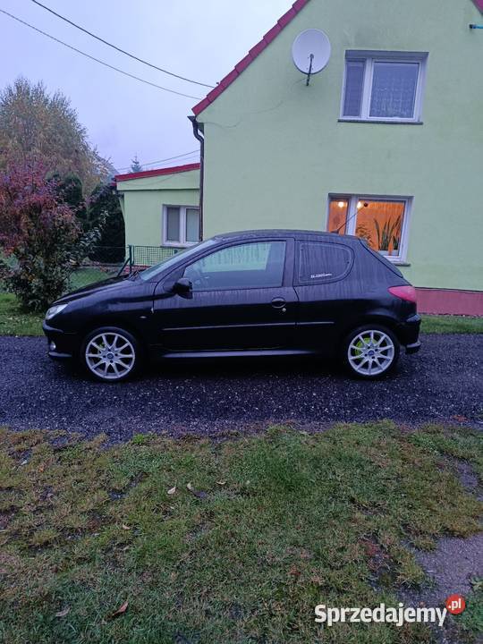 Peugeot 206 14 benzyna czarny Motoryzacja dolnośląskie Świdnica