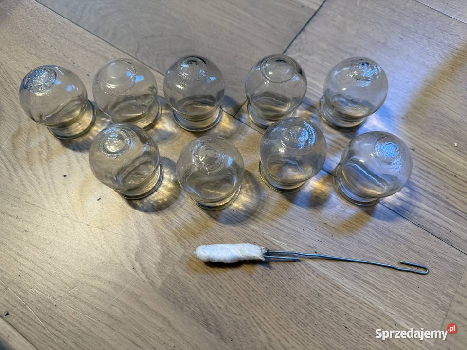 Bańki szklane ogniowe medyczne śląskie Jeleśnia