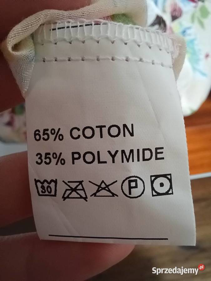Beżowa bluzka koszula kwiaty lekka zwiewna podkarpackie Rzeszów