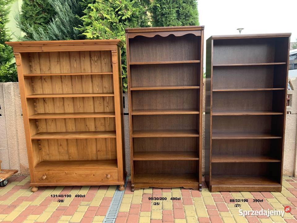 Ładny dębowy regałmeble holenderskie Szafy, regały, półki Ślesin