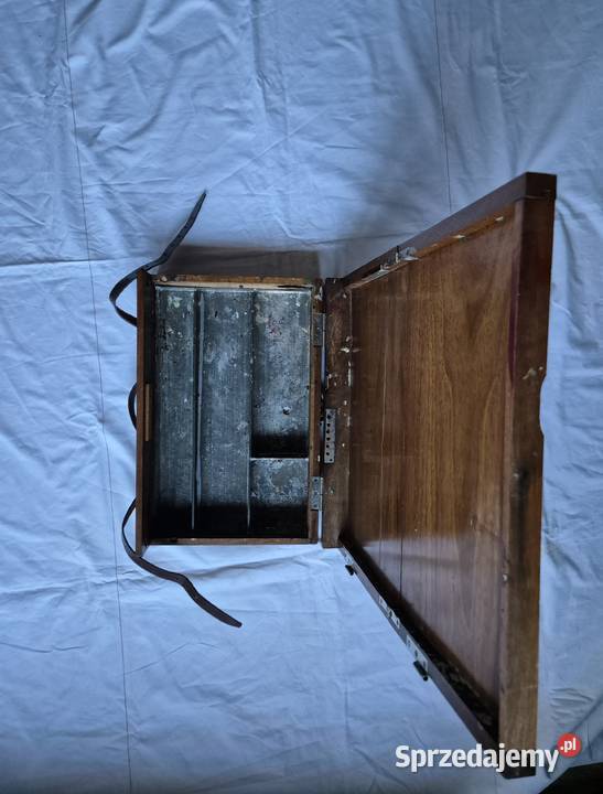 Sztaluga plenerowa z końca XIX wieku mahoń małopolskie Brzesko