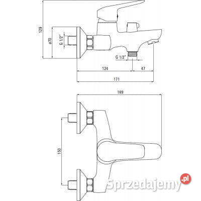 Bateria wannowa Deante PATRAS BFP 010M Szczecin