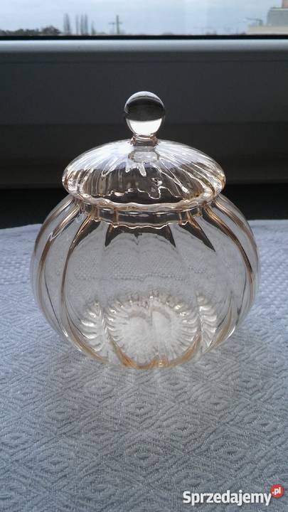 pojemiki szklane wazon cukiernica miodowe pomorskie Gdańsk