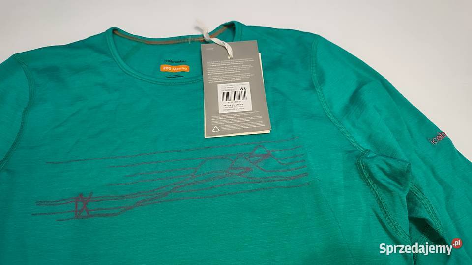 Icebreaker women 200 oasis LS crewe ski stripes Lubraniec