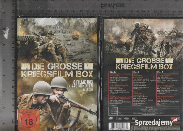 Die grosse kriegsfilm box 3DVD Pruszków