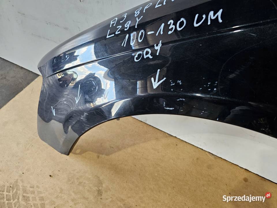 BŁOTNIK LEWY PRZÓD AUDI A3 8P LIFT 20082012 LZ9Y osobowe śląskie Przystajń sprzedam