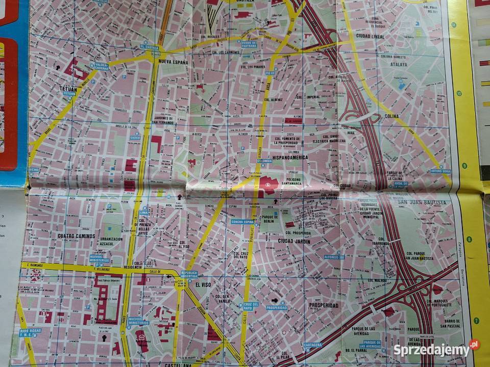 Madrid 115 000 plan miasta Kraków