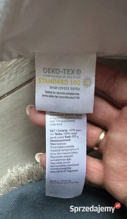 Poduszka dekoracyjna z wypełnieniem pierze 60x40 Łódź