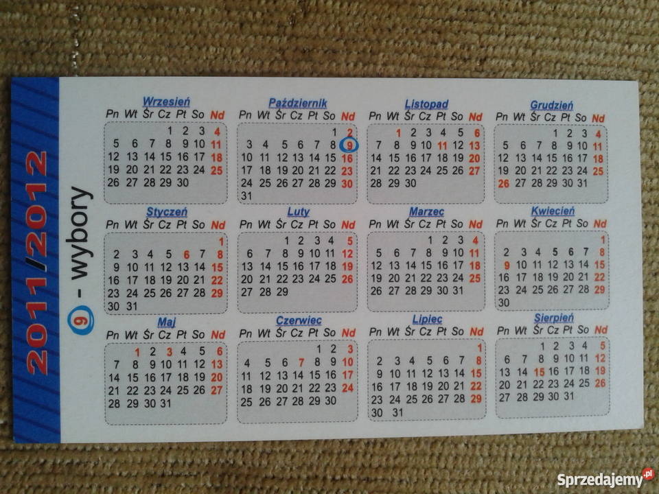 KALENDARZYK LISTKOWY 20112012 RAFAŁ STACHURA Z Piszczac