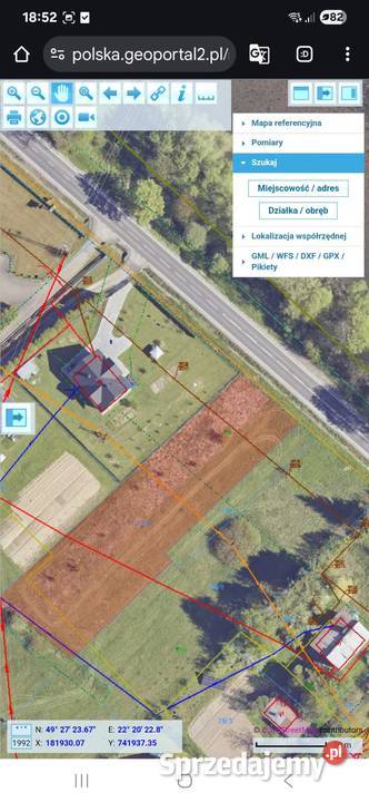 Sprzedam piękna działkę w miejscowości Łączki budowlana Lesko