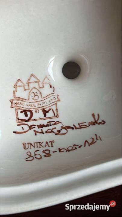 Maselniczka Bolesławiec Ręcznie malowana Hand Porcelana i szkło Gdańsk sprzedam