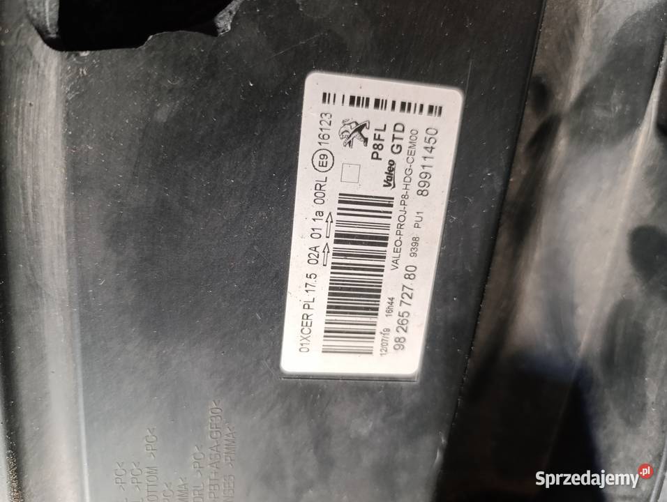 PEUGEOT 3008 5008 II 2016 LAMPA FULL LED LEWA Zduńska Wola sprzedam