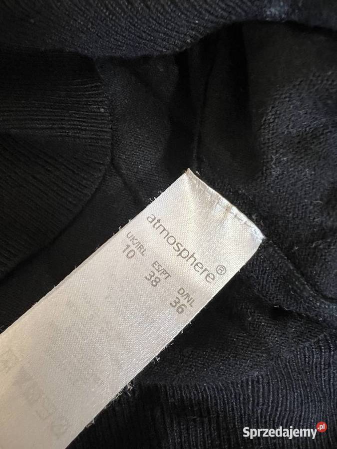 Sweter kardigan czarny w kolorowe cekiny Moda i Styl Jasło