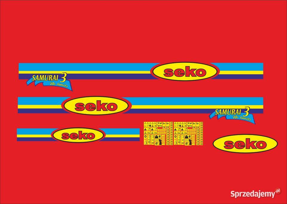 Naklejki seko samurai 3 zamienniki Bydgoszcz