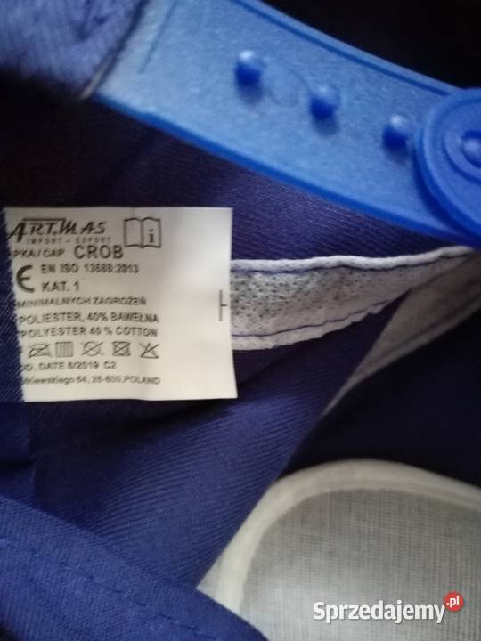 Czapka z daszkiem regulowana niebieska sprzedam