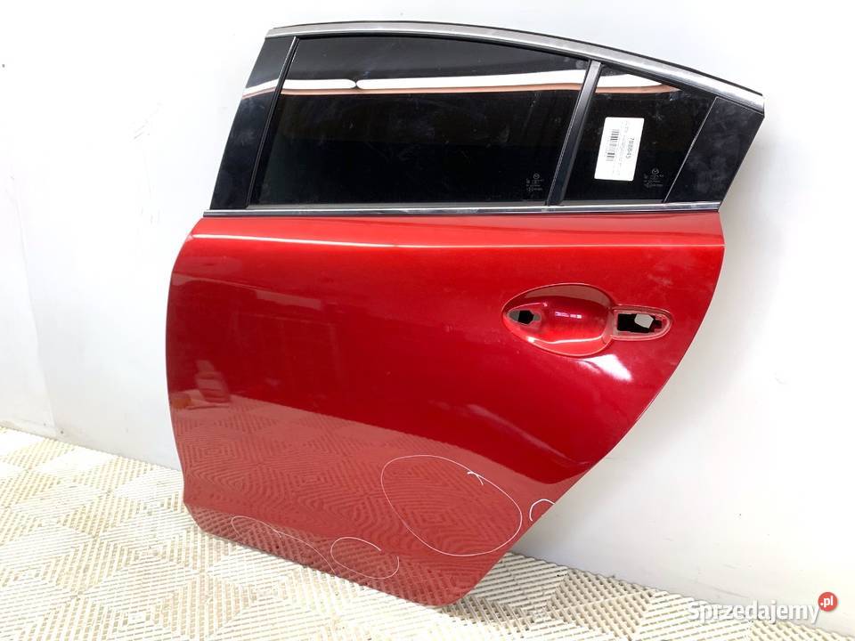 DRZWI LEWY TYŁ MAZDA 6 GJ SedanLimuzyna CZERWONY