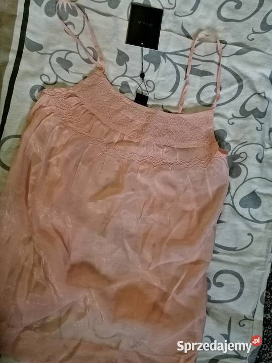 VILA bluzka Top bluzeczka na ramiączkach Haft Leszno sprzedam