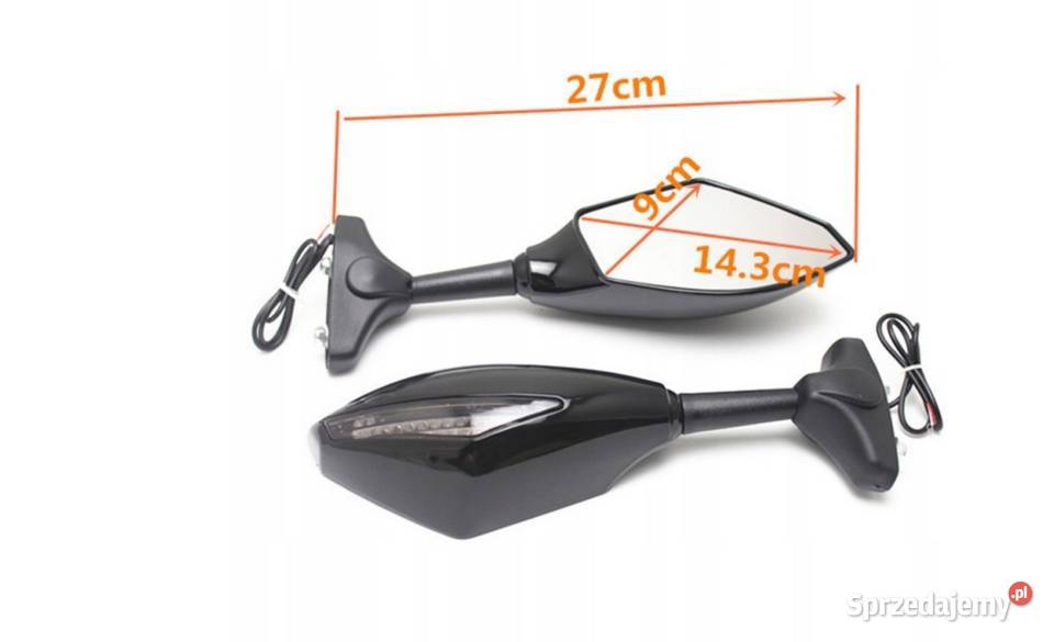 LUSTERKA DO OWIEWKI MOTOCYKLA Z KIERUNKOWSKAZAMI Elementy nadwozia Sosnowiec