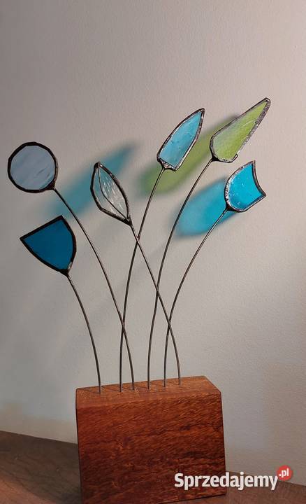 Kwiaty witrażowe ozdoba prezent Nysa