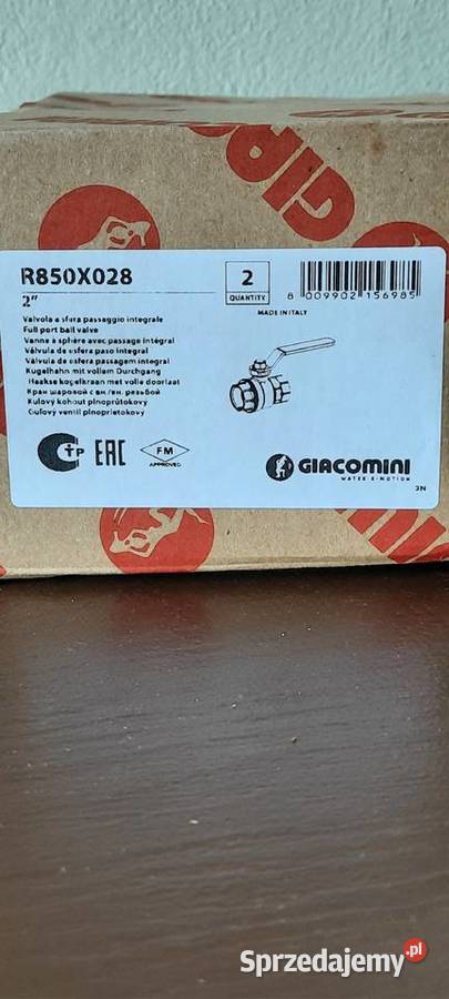 Zawór zawory 2 całe 10 Giacomini dn50 R850X028 Pionki