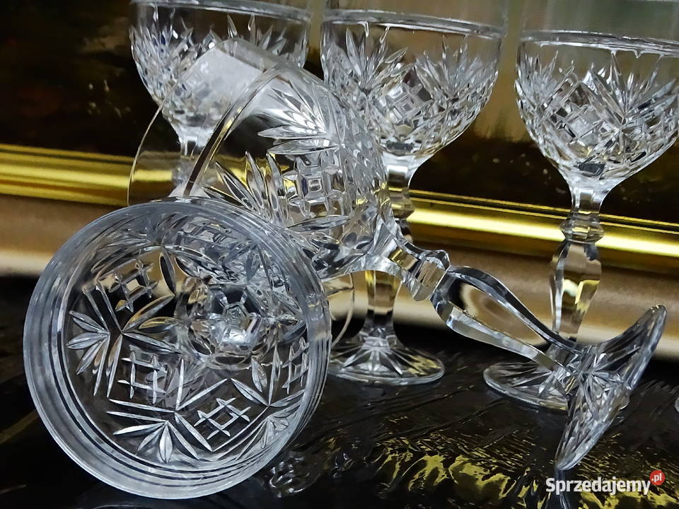 Kieliszki kryształowe zestaw 6 sztuk ręcznie Kieliszki i pucharki
