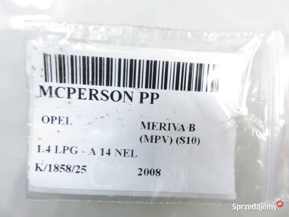 MCPERSON PRAWY PRZEDNI OPEL MERIVA B 14 osobowe sprzedam