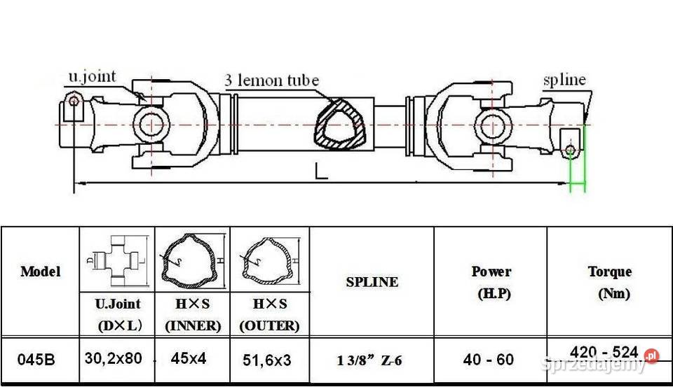 Wałek WOM 045B 110 do 60 sprzedam
