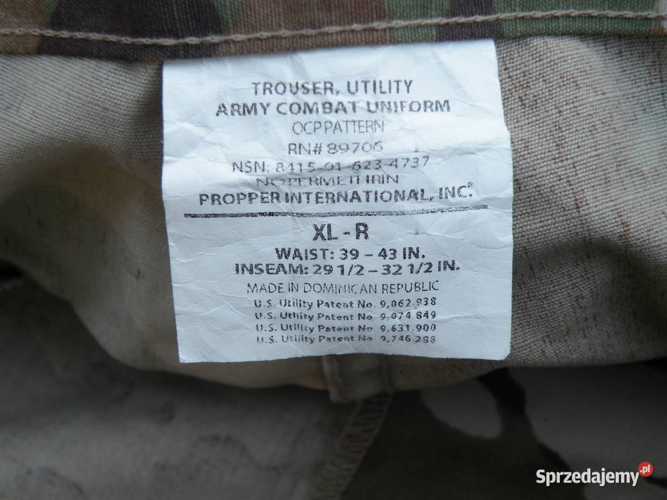 Spodnie ACU PROPPER multicam ocp X large regular dolnośląskie