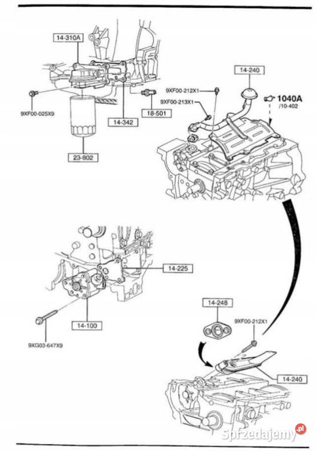 FILTR OLEJU MAZDA TRIBUTE 0008 20 ORYGINAŁ NOWY