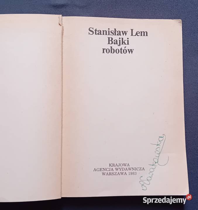 Stanisław Lem Bajki robotów KAW 1983 r Wydanie Koźminek sprzedam