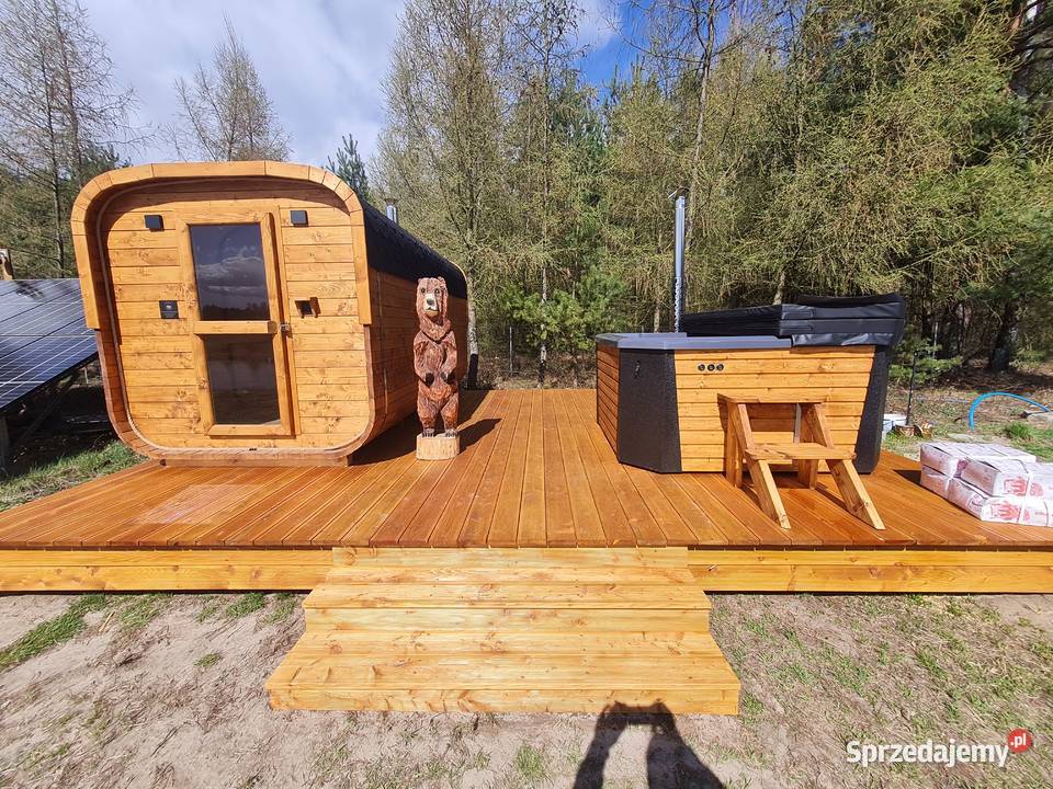 KOMPLET SPA JACUZZI SAUNA BECZKA PRODUCENTA Jacuzzi Domaradz