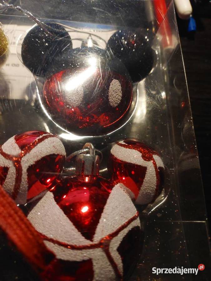 Myszka Miki Disney bombki 3 kpl x 6 Nowe Wrocław sprzedam